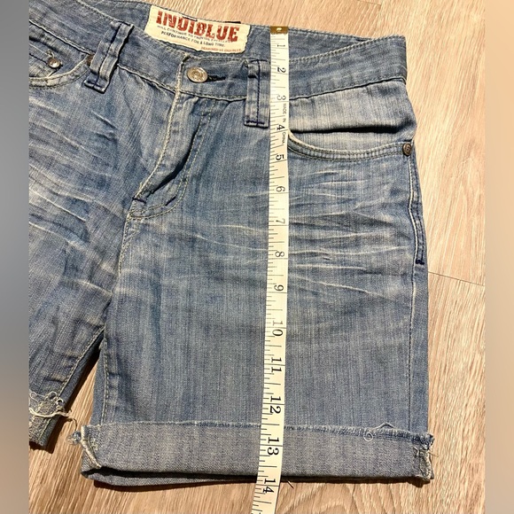Indiblue Women’s Blue Soft Vintage Denim Jeans Shorts Y2K Stonewash Size Women S - Picture 8 of 9